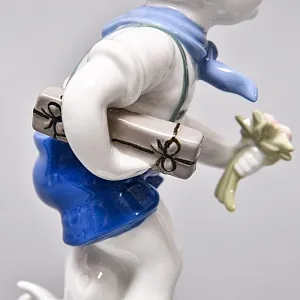 Парные Фарфоровые статуэтки «Дети. Мальчик и Девочка», Wagner & Apel Lippelsdorf Германия, 1949 - 1951 годы. 