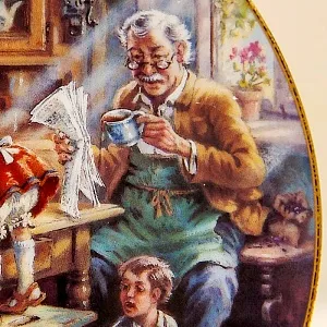 Коллекционная Тарелка «ПИРОГ» Фарфор, Weimar Porzellan Германия -1993 год. 