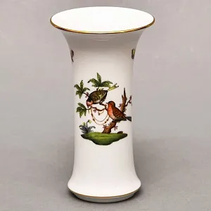 Небольшая Классическая Ваза для цветов «ROTHSHILD BIRDS», Фарфор Herend Венгрия.