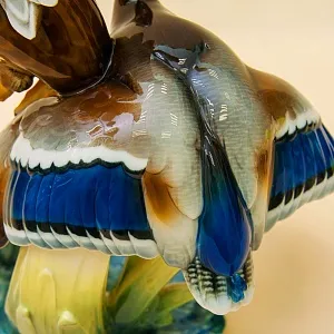 Большая Фарфоровая Статуэтка «Птицы - Взлетающие утки», Hutschenreuther,  Германия -1970 год.