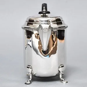 Винтажный Металлический Кофейник - Чайник на ножках 1 л. Silverplate, Англия - середина ХХ века.
