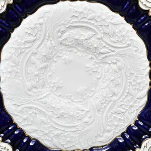 Коллекционное Фарфоровое Блюдо - Тарелка «Марсель», Кобальт, MEISSEN Германия - 1955 год.