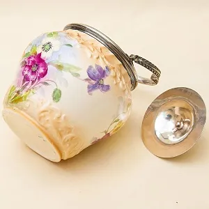 «Лето» - Бисквитница - Сахарница - Баночка с крышкой, Фарфор Англия 30-е годы ХХ века.