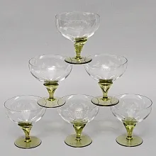 Фужеры для Шампанского - Креманки «Papyrus», Хрусталь Rosenthal Studio Line, Германия -1960 - 1969 годы. 