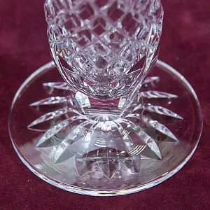 Хрустальная Ваза с Золотым кантом, Н - 20 см., SCHONBORNER, Германия 60-е гг.