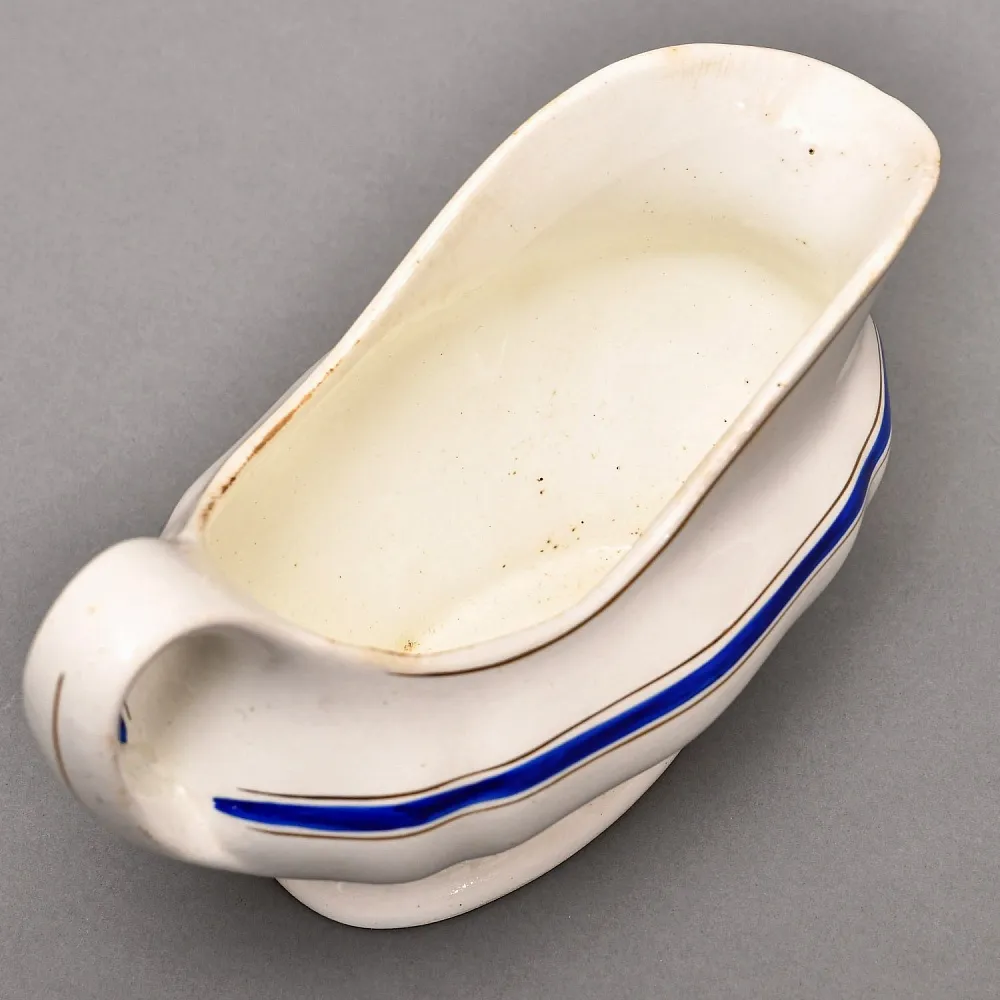 Большой Винтажный Фаянсовый Соусник, Конаково ЗИК, СССР -1955г.