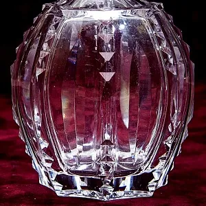 Винтажный Хрустальный Соусник - Графинчик с пробкой BEYER Германия 60-е годы ХХ века.