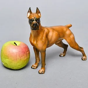  Коллекционная Фарфоровая статуэтка собаки «БОКСЕР», Rosenthal Германия, 60-е гг. ХХ века. 