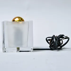 Коллекционный Настольный Ночник - Светильник -Лампа «Золотой Куб» Хрусталь NACHTMANN, Германия.