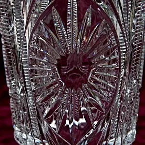 Хрустальная Ваза для цветов «Олимпиада - 80», Н -21 см., СССР - 1980 год.