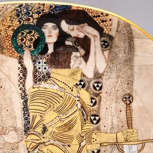 Коллекционная Тарелка «Шедевры Густава Климта. Жажда счастья», Фарфор Lilien Porzellan Австрия, 1991 год. 