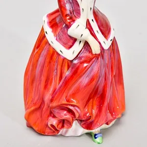 Коллекционная Фарфоровая статуэтка «Рождественское утро. Девушка с муфтой» , Royal Doulton Англия.