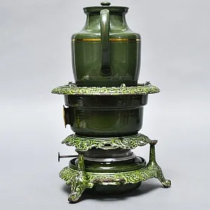 Редкость! Антикварная Керосиновая Горелка - Плитка - Керогаз с Чайником, GEORG HALLER Германия -20 гг.