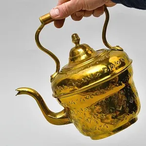 Винтажный Латунный Чайник на 3 литра. Марокко, середина ХХ века.