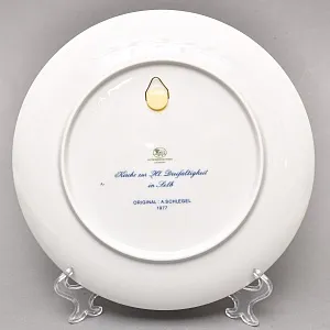 Коллекционная Фарфоровая Тарелка - Блюдо «Накануне Рождества», Hutschenreuther Германия - 1977 год.