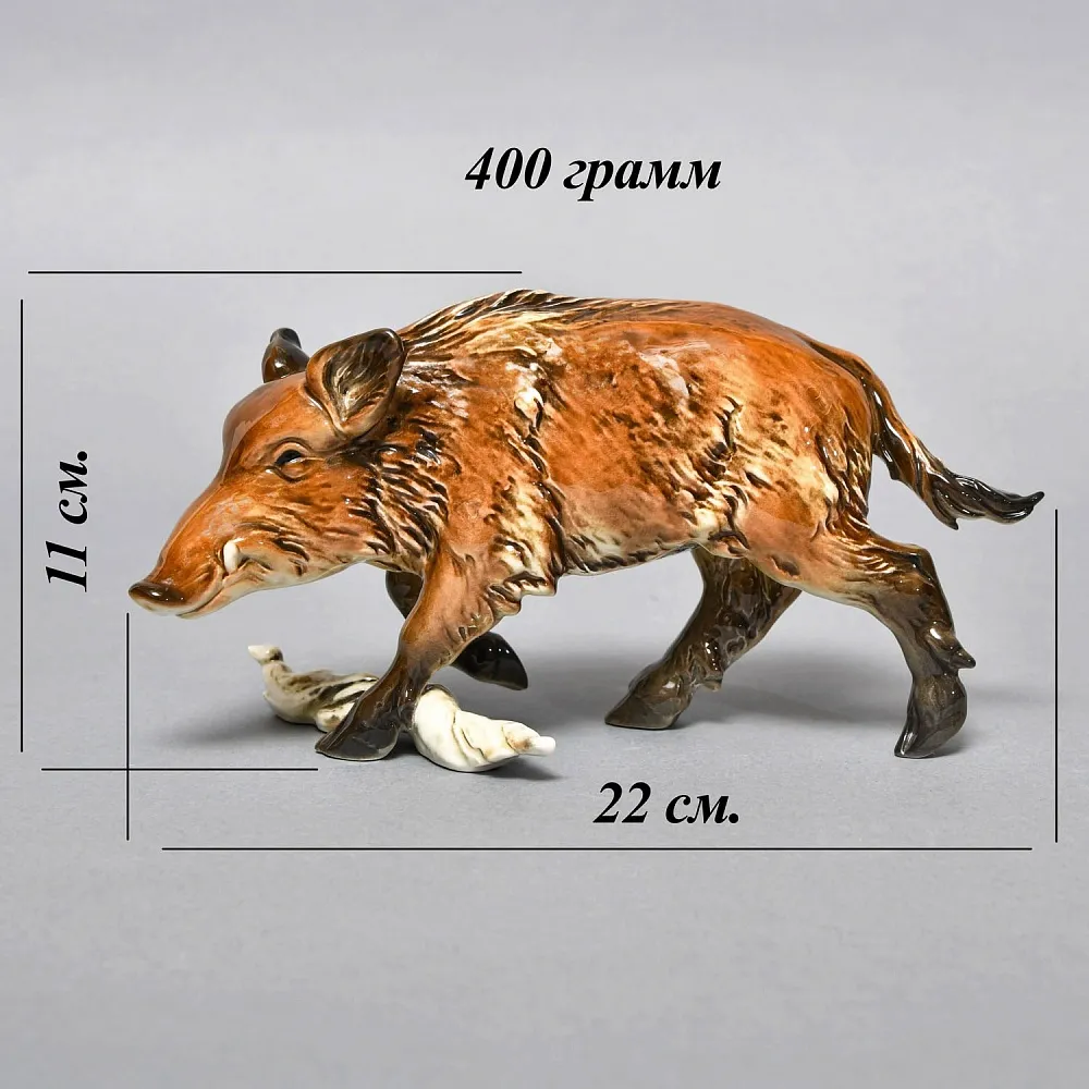 Коллекционная Фарфоровая статуэтка «Охота. КАБАН», Goebel Германия, 80-е гг. ХХ века.