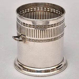  Сервировочная Металлическая Подставка для Бутылок - Бутылочная передача Silverpalted, SHEFFIELD Англия. 