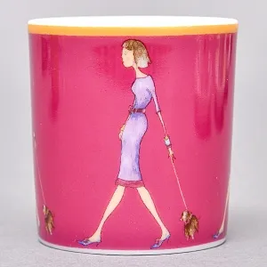 Набор из 4-х Кофейных пар «За покупками - Shopping», Limoges Medard de Noblat Франция, конец ХХ века.