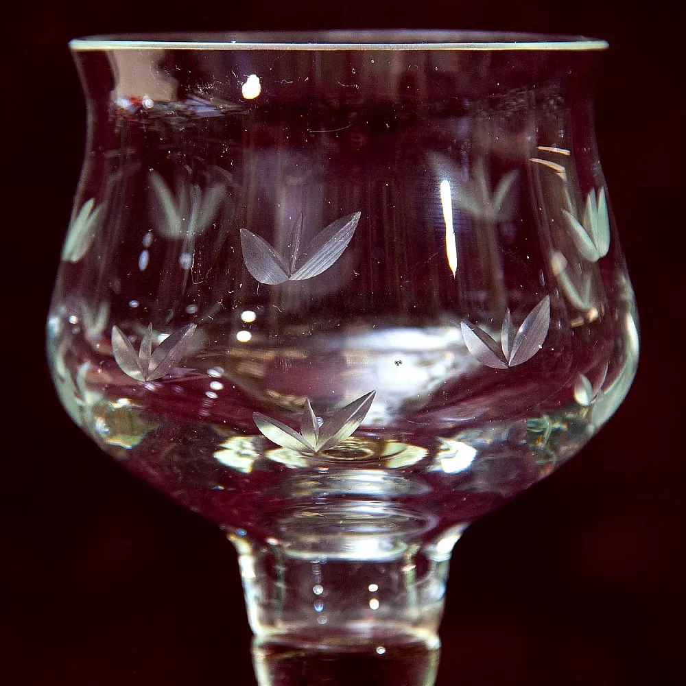 Редкость! Набор 6-ть Хрустальных Бокалов для вина, SCHONBORNER Германия, 40-е гг.