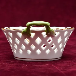 Фарфоровая Вазочка - Сухарница - Мелочевница «Букет Тюльпанов», HEREND Венгрия.