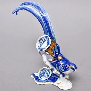 Коллекционная Фарфоровая статуэтка «Райская птица на ветке», ROSENTHAL Германия, 40-е годы. 