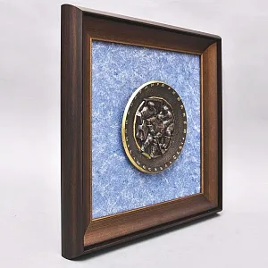 Настенное Панно - Картина - Барельеф «Хоккей с шайбой - Чемпионат Мира» СССР, Москва -1973 год.