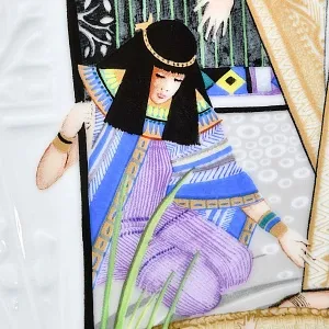 Коллекционная Фарфоровая тарелка «Еврейские предания. Бифья и Моисей», Knowles США - 1985 год.