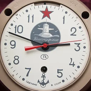 Корабельные - Судовые - Каютные часы 5ЧМ-М3 «Командирские», ЧЧЗ «ВОСТОК» СССР -1985 год.