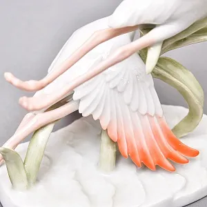 Редкая! Коллекционная статуэтка «Птицы. Два Фламинго в полете», Фарфор ROSENTHAL Германия, 1974 - 1982 годы. 