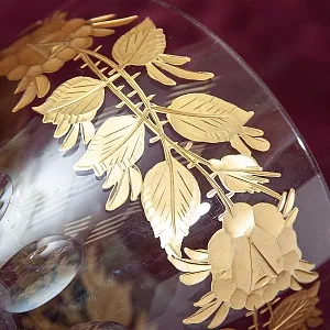 Антикварный Коллекционный Кубок - Бокал  - Ваза, Хрусталь JOSEPHINENHUTTE, Германия.