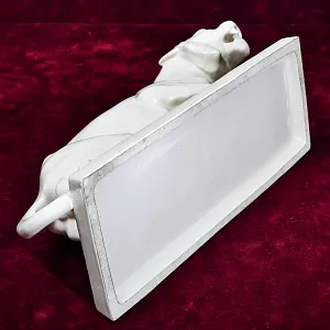 Большая Коллекционная статуэтка «Бенгальский ТИГР», Фаянс LUX, Бельгия.