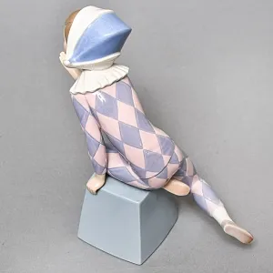 Коллекционная Фарфоровая статуэтка «Маленький Арлекин С», Lladro Испания, 1980 - 1985 годы.