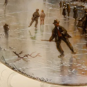 Коллекционная Тарелка «Романтичные зимние пейзажи» Фарфор Furstenberg Германия -1987 год.