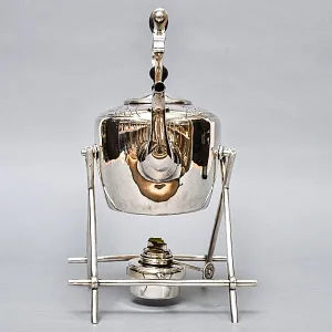Старинная Бульотка - Чайник, GOLDSMITH & SILVERSMITH Сompany Ltd. Англия начало ХХ века.