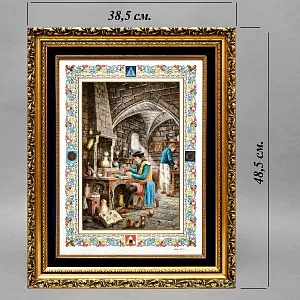 Редкость! Фарфоровая Картина - Пласт «АЛХИМИК», DÉCORS DE PARIS Франция, вторая половина ХХ века.
