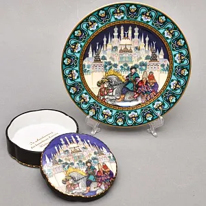 Коллекционная Шкатулка «ЖАР-ПТИЦА» из серии «Русские Сказки», Фарфор VIlleroy&Boch Германия.