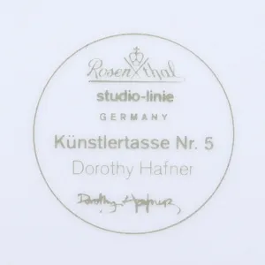 Коллекционная Авторская Чайная Пара модель nr. 5, Фарфор Rosenthal, Германия.