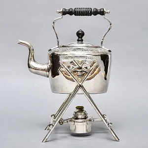 Старинная Бульотка - Чайник, GOLDSMITH & SILVERSMITH Сompany Ltd. Англия начало ХХ века.