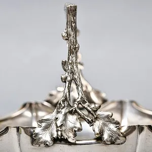 Металлическая Сухарница - Конфетница - Фруктовница, Silverplate, Mappin & Webbs Англия. 