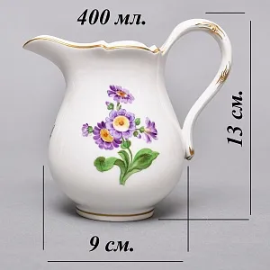 Фарфоровый Молочник - Сливочник «MEISSEN Blumen», MEISSEN / МЕЙСЕН Германия. 