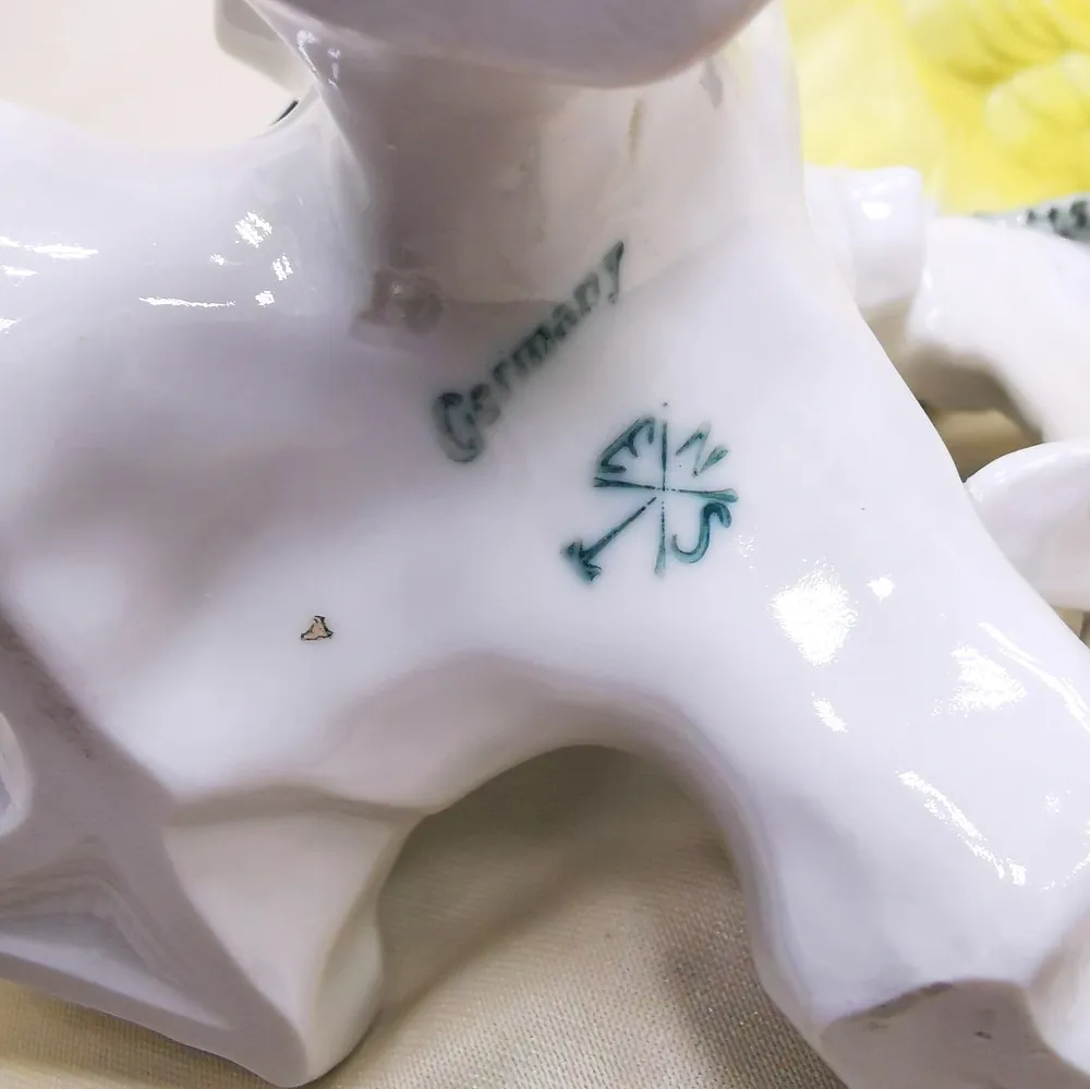 Фарфоровая статуэтка Птица - «Попугай - Какаду» Н -28 см., Карл Энс / Karl Ens,  Германия, 50-е гг.