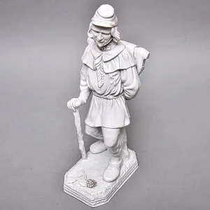 Большая Фарфоровая Статуэтка «ПУТНИК», Wiener Porzellanmanufaktur Augarten, Австрия середина ХХ века.