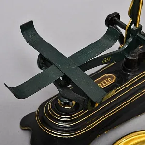 Антикварные Чугунные Кухонные - Аптекарские весы FОRCE BALANCE на 2кг. Франция начало ХХ века!