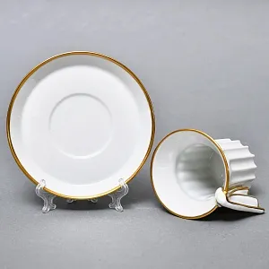  Фарфоровый Кофейный сервиз тет-а-тет «Греческие колонны» 8 предметов, Furstenberg Германия.