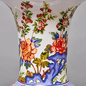 Большая Напольная Фарфоровая Ваза «Весеннее Цветение», Krautheim & Adelberg GmbH Германия, 1945 - 1977 годы. 