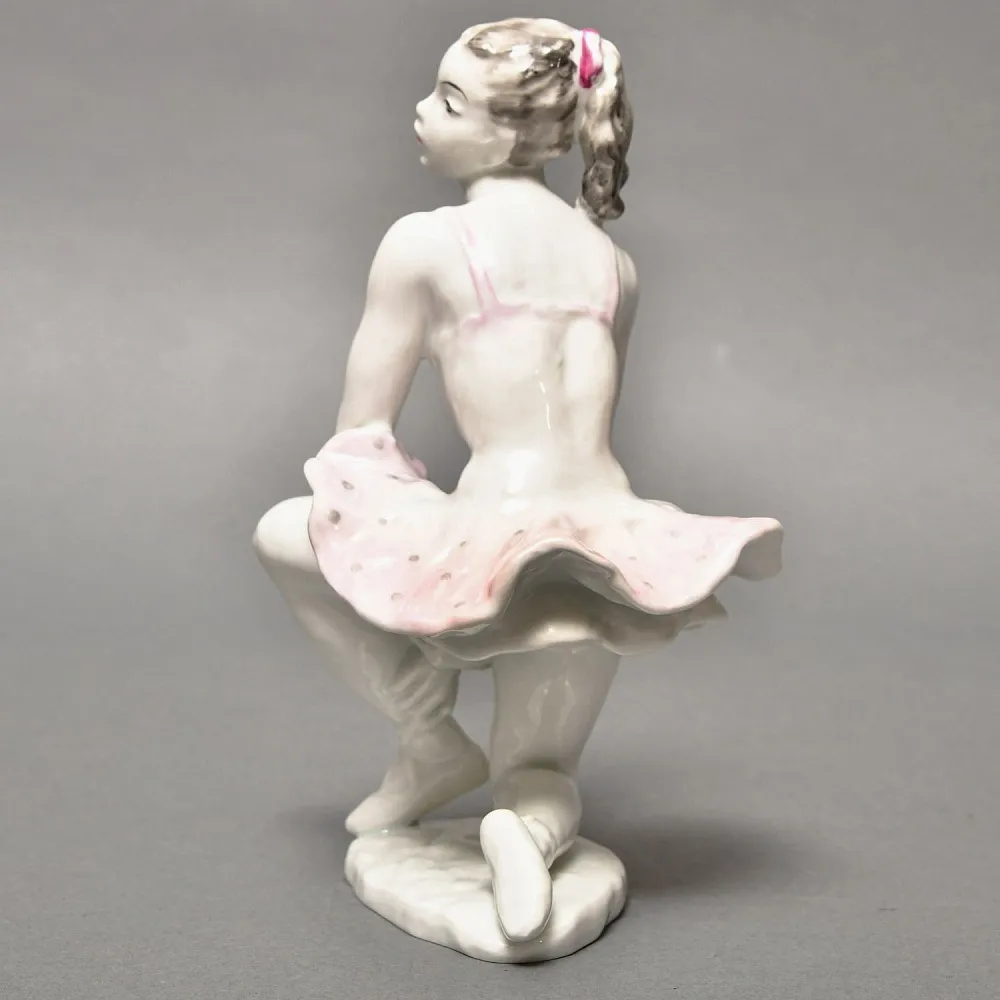  Коллекционная Фарфоровая статуэтка «Балерина в розовой пачке», ROSENTHAL Германия, середина ХХ века.