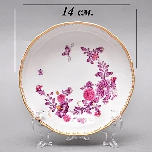 Фарфоровый Чайный Сервиз «Индийские цветы» на 6-ть персон, MEISSEN / МЕЙСЕН Германия. 