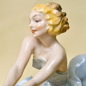 Авторская Коллекционная Статуэтка «ПОДРУГИ. ТАНЕЦ», фарфор Hutschenreuther, Германия 1955-1968 годы. 