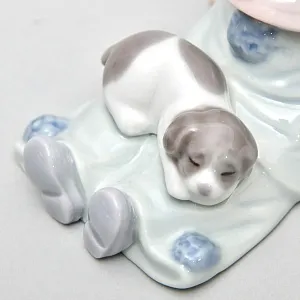 Фарфоровая статуэтка «Маленький клоун со щенком» Lladro, Испания - 1985 год.