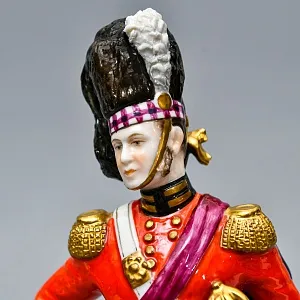 Редкая!!! Фарфоровая Cтатуэтка «Солдаты Британской Армии. 92-й пехотный полк», RUDOLF KAMMER Германия. 